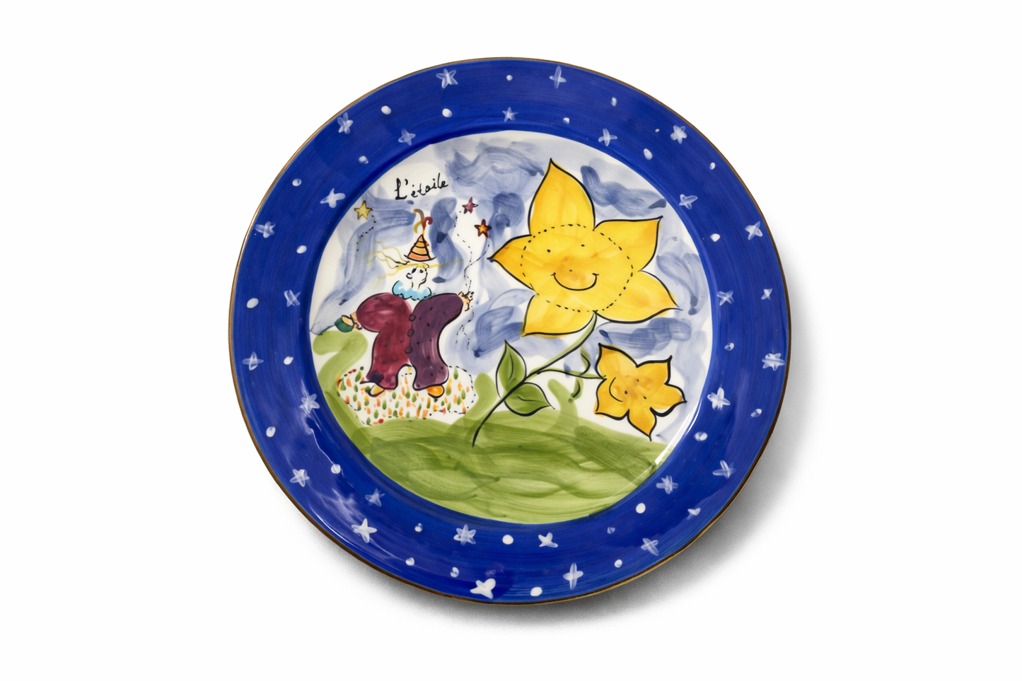 Ceramic Hand Painted Plate by Chaleur K. Silton