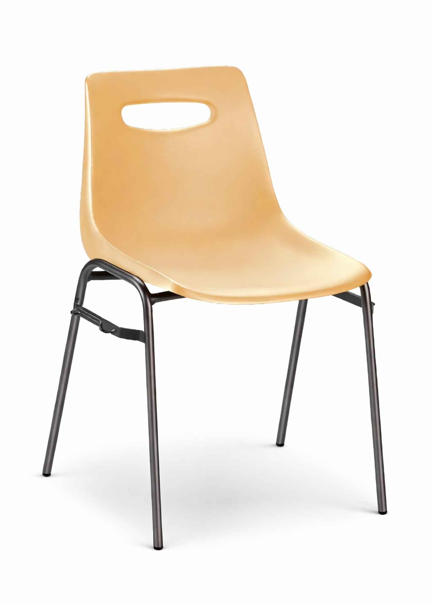 Plastic Shell Chair with Metal Frame