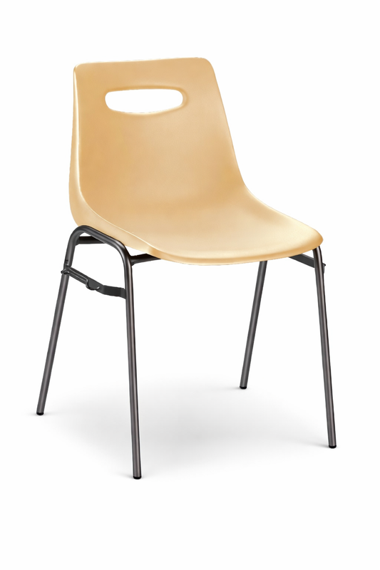 Plastic Shell Chair with Metal Frame