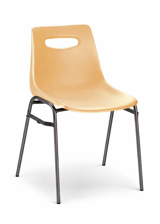 Plastic Shell Chair with Metal Frame